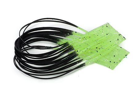 HARELINE Резиновые ножки Crazy Legs BLACK/YELLOW CHARTREUSE TIPPED