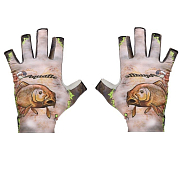Перчатки для рыбалки летние Aquatic ПЧ-07 UPF50+ (цвет: carp camo, размер L/XL)