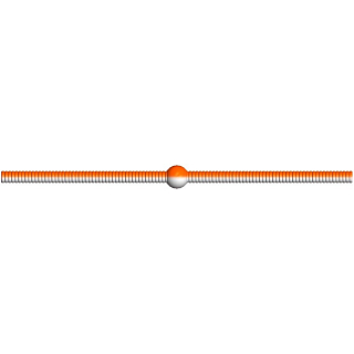 Силиконовая приманка Trix TroutMania DOSHIRAK 4,0" цвет 418 White&Orange (Cheese) упак.10 шт