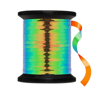 UNI Плоский люрекс UNI-Mylar #12 Peacock/Orange 3/64"