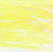 RiverLab Волокна синтетические плоские рифленые Flashabou Yellow