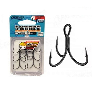 Тройной крючок OWNER STY-35MF-06, 8 шт