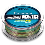 Шнур VARIVAS Jigging 10X10 premium PEx4 200 м #1.2, 0,185мм (9,54 кг)
