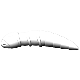 Силиконовая приманка Trix TroutMania DOLLY 0,9" цвет 002 White (Cheese) упак.10 шт