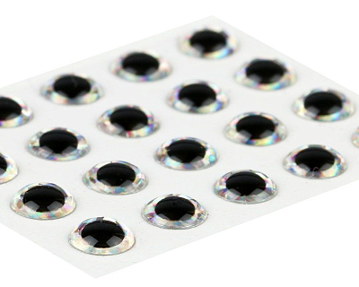 Sybai Глазки 3D Epoxy Eyes, Holographic Silver, 4.5mm 