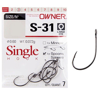 Крючок OWNER 51650 (S-31) #6, 7 шт