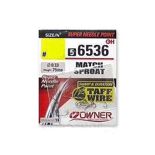 Одинарный крючок OWNER 56536-14, 14 шт, лопатка