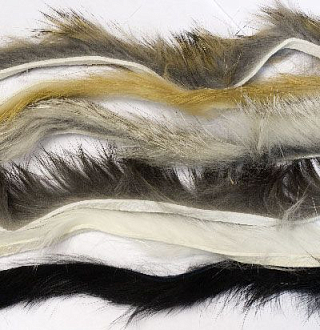 HARELINE Полоски меха кролика Rabbit Strip COMBO NATURAL COLORS