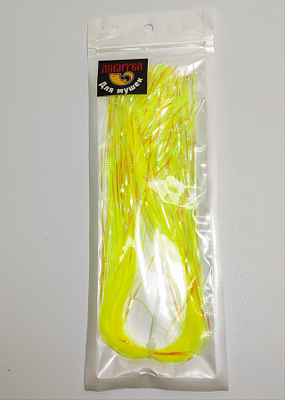Ловитва Волокна синтетические плоские рифленые Flashabou YELLOW