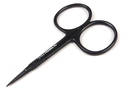 FLY-FISHING Ножницы тонкие прямые MICRO TIP SCISSOR 3.5” FULL BLACK ZF-279