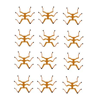 Сибирский Лов Лапки для имитации личинок веснянки №10 морковный (12 шт)