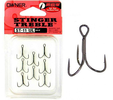 Тройной крючок OWNER ST-11-10, 8шт