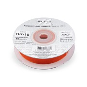 Органза BLITZ 10мм, 22,8м, №024 темно-оранжевый