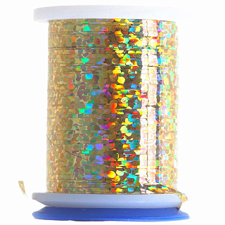 VEEVUS Голографический люрекс Holographic Tinsel MEDIUM 20 m HOLO GOLD
