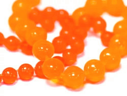 Искусственная икра силиконовая, оранж. 5мм