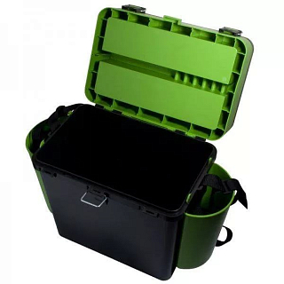 Зимний рыболовный ящик "FishBox" (19 л) зеленый Helios