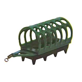  Кормушка фидерная X-FEEDER PL GREEN ROUND SPORT 130 гр (20мл, цвет серый хаки)