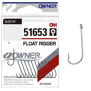 Одинарный крючок OWNER 51653-10, 12шт