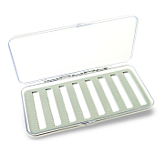 FLY-FISHING Прозрачная коробочка Exclusive Hard Plastic Slim Fly Box 180х90х18 мм SLIT FOAM