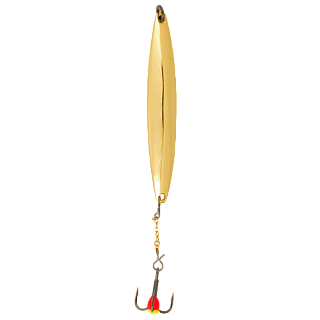 Блесна вертикал. зим. Lucky John NAIL BLADE с цеп. и тр. 65мм G блистер