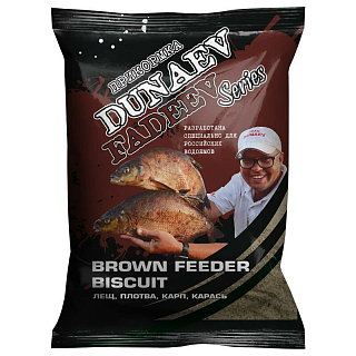 Прикормка "DUNAEV-FADEEV" 1кг Feeder Brown Biscuit