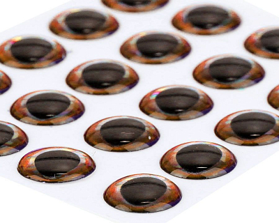 Sybai Глазки 3D Epoxy Eyes, Copper edge, 10mm
