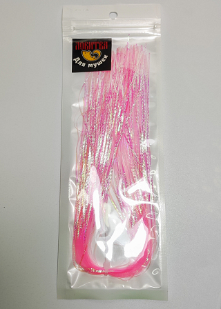 Ловитва Волокна синтетические плоские рифленые Flashabou PINK