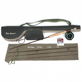 KOLA SALMON Готовый нахлыстовый набор SM2 (4-ый класс, катушка Jora, шнур Air Cell)