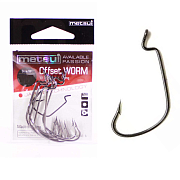 Крючки Metsui OFFSET WORM цвет bln, 2/0 (6 шт)