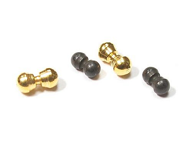 FLY-FISHING Латунные глаза-гантельки Groovy Twin Eye 2 0 mm BLACK (10шт)