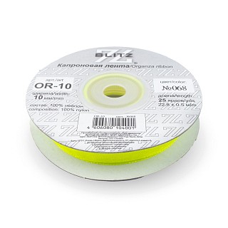 Органза BLITZ 10мм, 22,8м, №068 салатовый