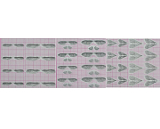 FLY-FISHER Заготовки для крылышек ручейника, поденки и веснянки