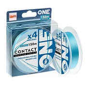 Плетеный шнур №ONE CONTACT X4 #0.5 150 м, blue (2,2 кг)