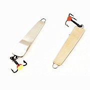 Зимняя блесна MF Ice Окуневая СС36 подвес серебро-бериль