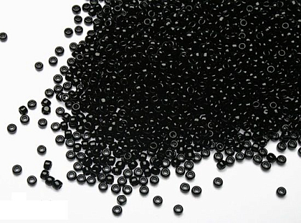 Дикая Речка Бисер калиброванный medium, 49 Black, 3гр.