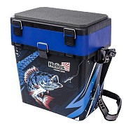 Зимний рыболовный ящик ICE FISHING, 19л Helios (синий)