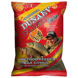 Прикормка "DUNAEV-FADEEV" 1кг Feeder Method Mega Citrus
