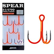 Крючок тройной BKK Spear 21-UVO #  3/0 (5шт)												