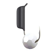 Мормышка TrueWeight "ГвоздеШарик" черный 3 мм, шарик Многогранный белый