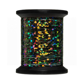 UNI Плоский люрекс UNI-Mylar #14 Holographic Black 1/32"