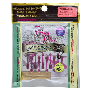 Силиконовая "съедобная" приманка WHITEBAIT 0.8" 16-20-12/30-6 кальмар