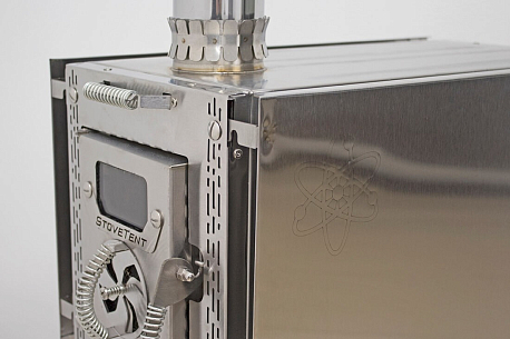 Печь "Камин" Atomstove Берег Средняя стеклянные экраны