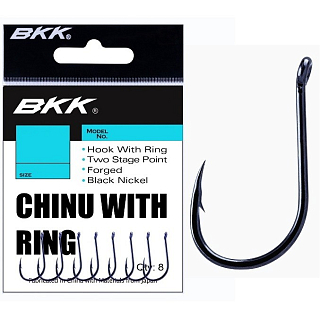 Одинарный крючок BKK Chinu-R Diamond BN021 # 4, 10 шт