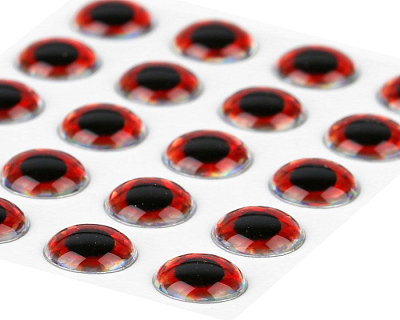 Sybai Глазки 3D Epoxy Eyes, Holographic Red, 7mm
