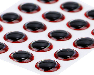 Sybai Глазки 3D Epoxy Eyes, Red, 9mm