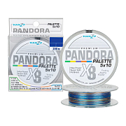 Плетеный шнур Hanzo Pandora Premium X8 #1.0 (200м) 0,17мм, 9,4кг Multicolor