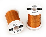 Sybai Проволока Flat Colour Wire, Medium, Wide, Pale Orange