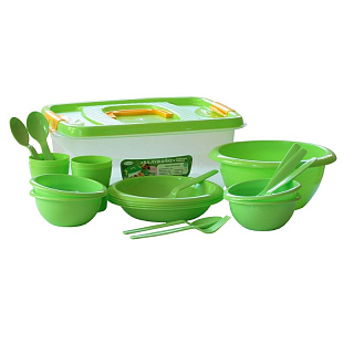 Набор для пикника "На лужайке" на 4 персоны (22 предмета) 