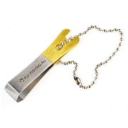 FLY-FISHING Кусачки для поводков ZF-202 LINE NIPPER 2”, HALF GOLD, WITH CHAIN