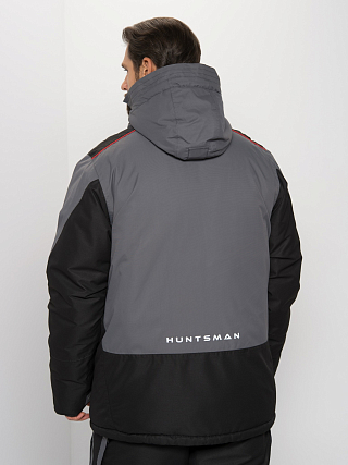 Костюм Huntsman Siberia, цв.серый/черный,тк.Breathable, р.52-54/182-188